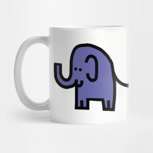 Very Peri Periwinkle Blue Chonk Elephant Color of the Year 2022 Mug